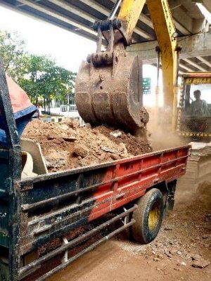 pengangkutan puing secara profesional